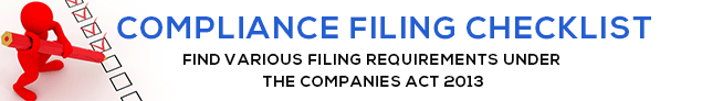 Companiesact.in: Compliance Filing Checklist